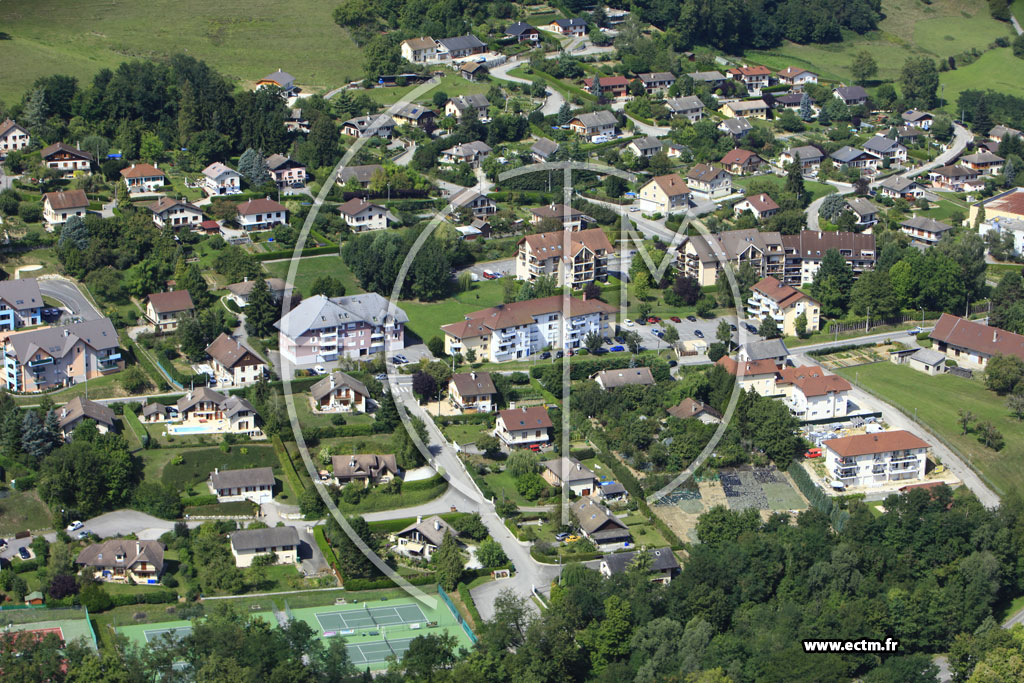 Photo arienne de Rumilly (Route de Cessens)