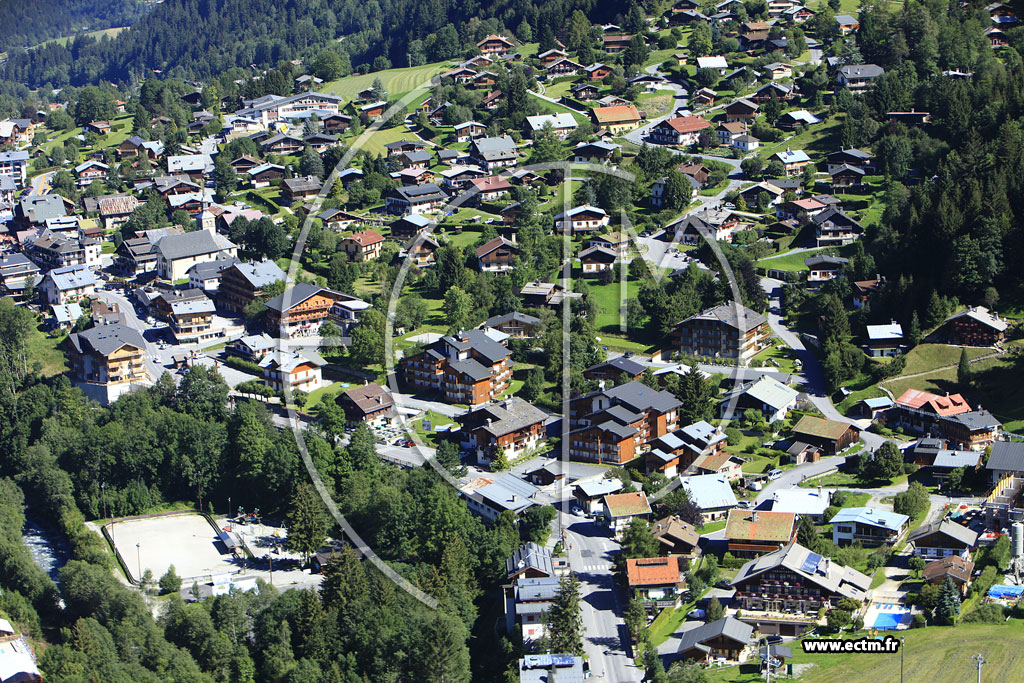 Photo arienne de Les Contamines-Montjoie