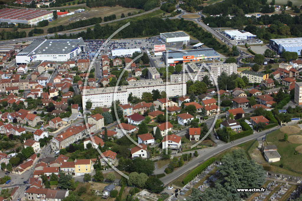 Photo arienne de Firminy (Fayol)