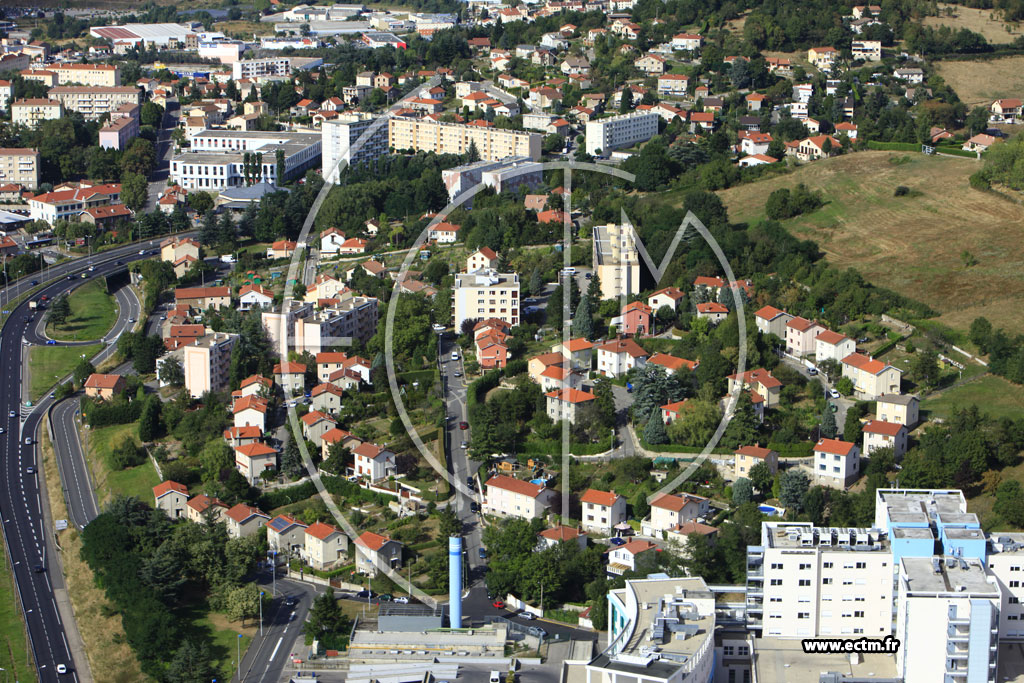 Photo arienne de Saint-Etienne (Eugne Fontanilles)