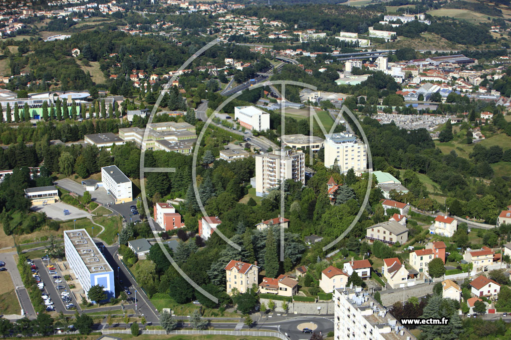 Photo arienne de Saint-Etienne (Rue de Madagascar)