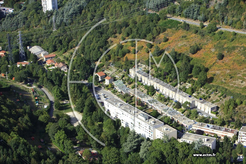 Photo arienne de Saint-Etienne (Les Petites Molires)