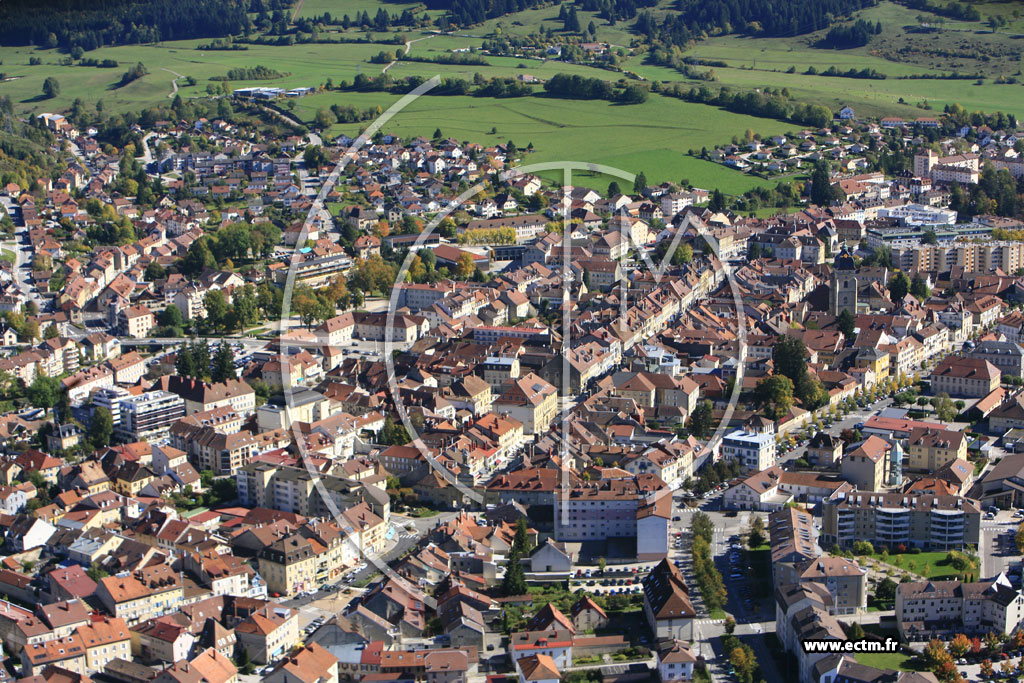 Photo arienne de Pontarlier