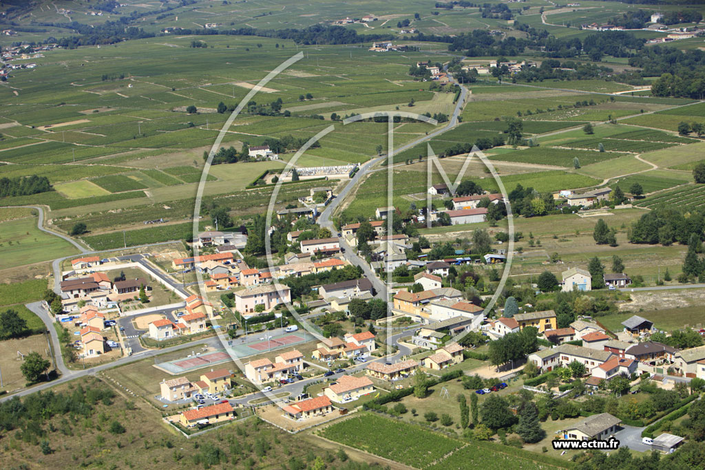 Photo arienne de Corcelles-en-Beaujolais