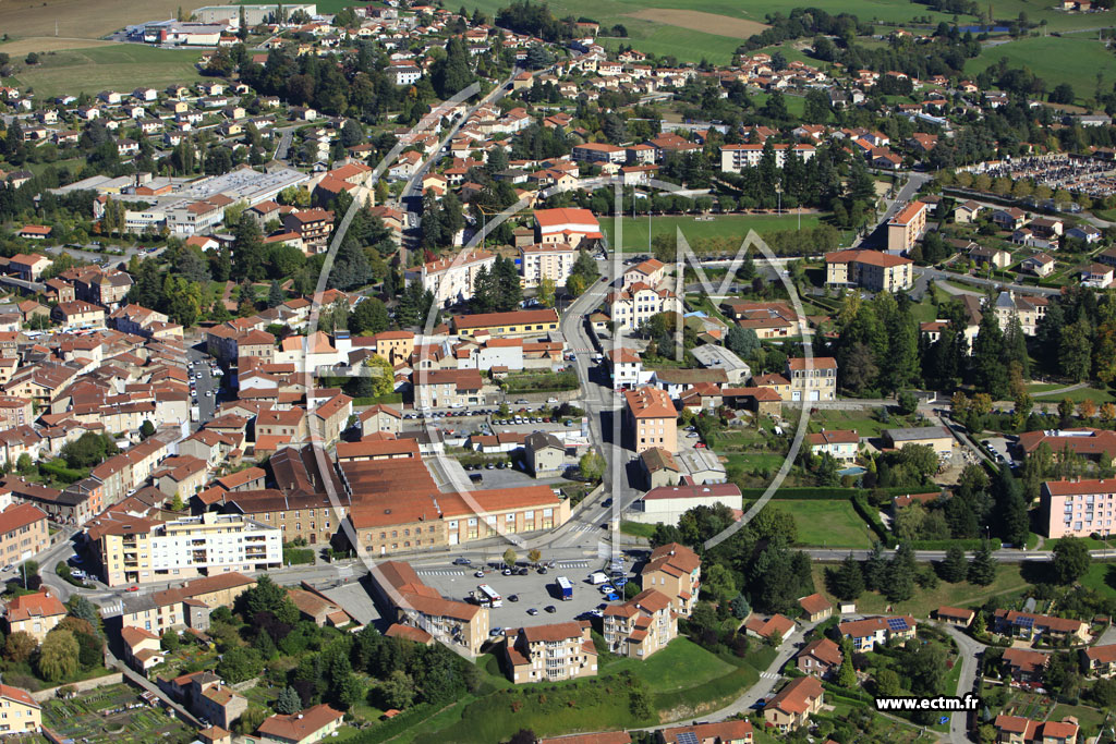 Photo arienne de Saint-Symphorien-sur-Coise