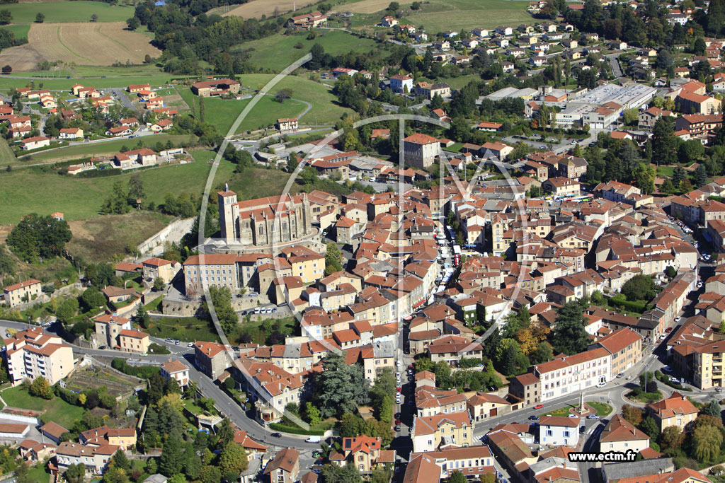 Photo arienne de Saint-Symphorien-sur-Coise