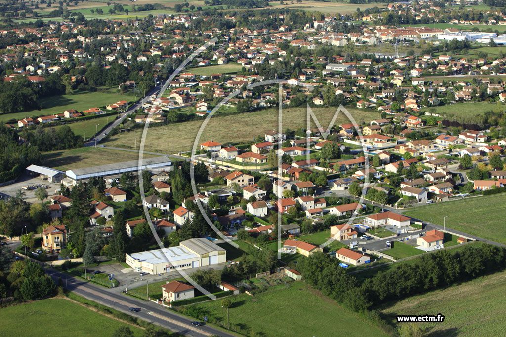 Photo arienne de Montrond-les-Bains (Route de Saint-Etienne)