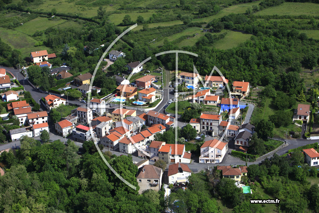 Photo arienne de Blanzat (Les Mauvaises)