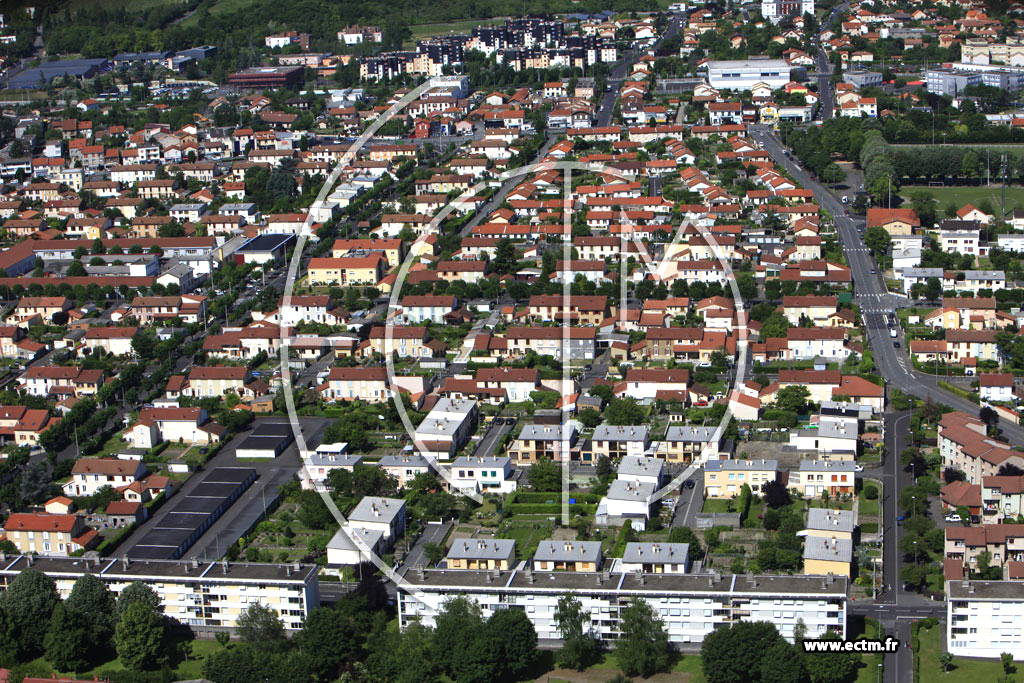 Photo arienne de Clermont-Ferrand (Quartier de la Plaine)