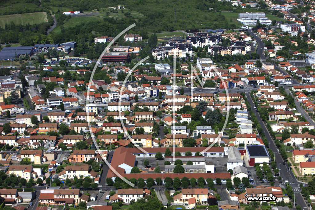 Photo arienne de Clermont-Ferrand (Quartier de la Plaine)