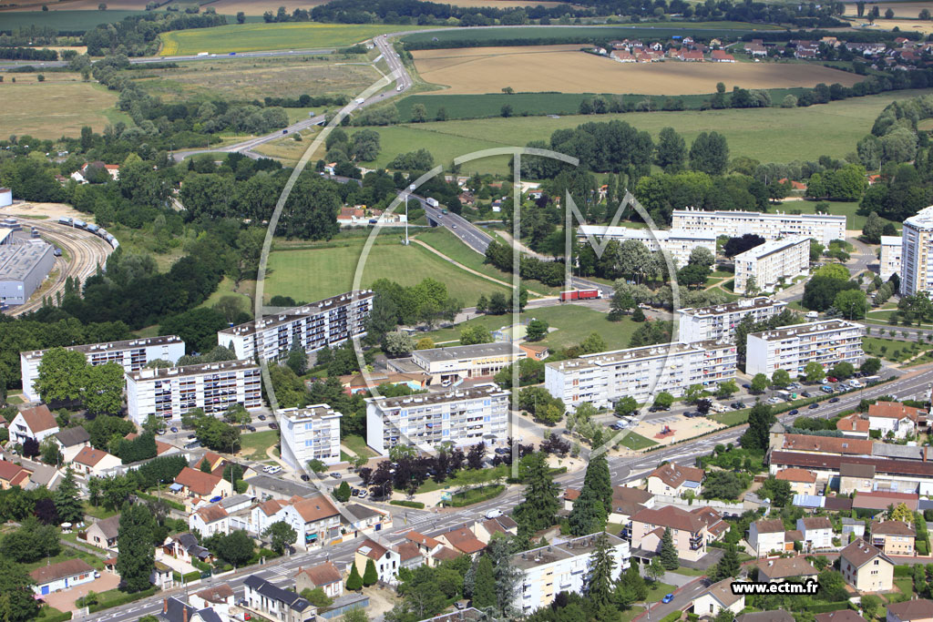 Photo arienne de Chalon-sur-Sane (Quartier Boucicaut)