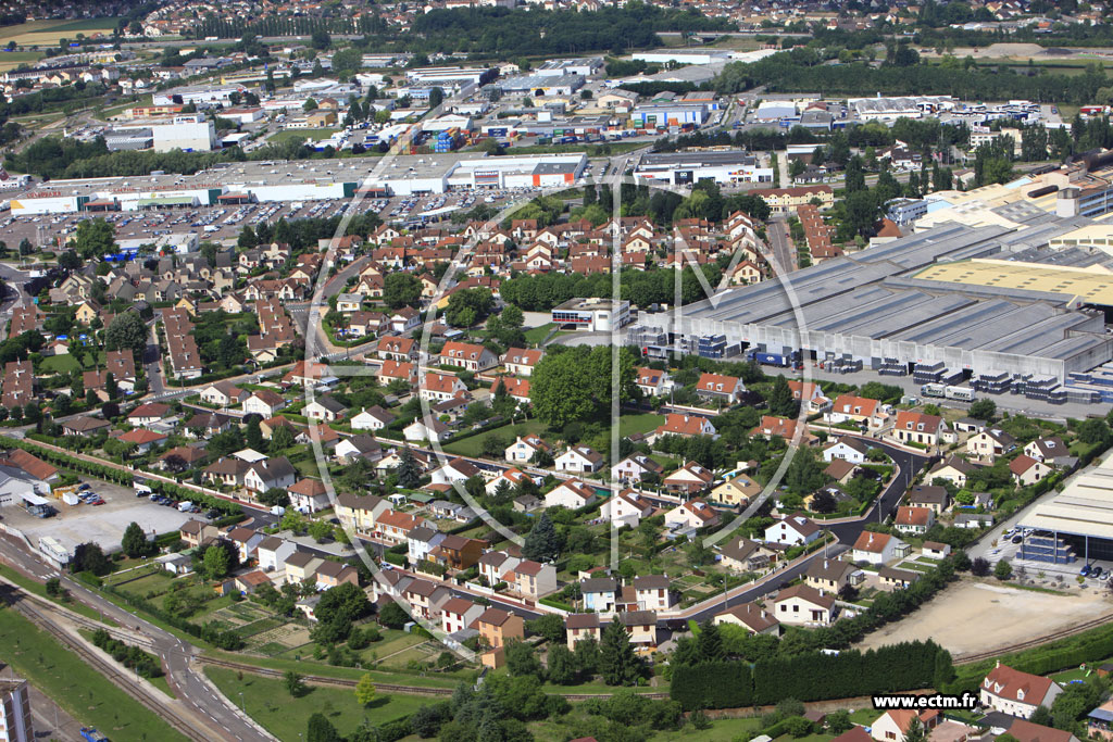 Photo arienne de Chalon-sur-Sane (Quartier Boucicaut)