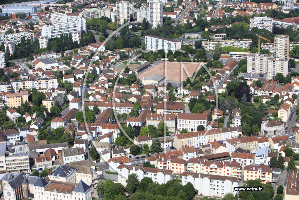 Photo arienne de Chalon-sur-Sane (Quartier des Aubpins)