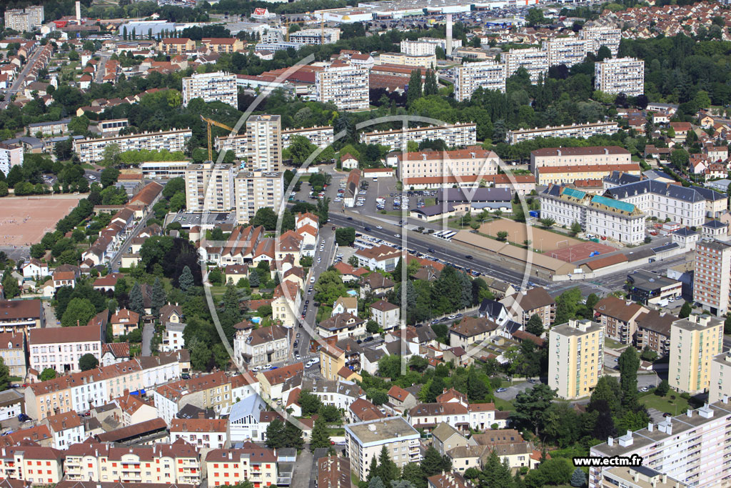 Photo arienne de Chalon-sur-Sane (Quartier des Aubpins)