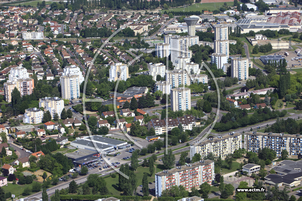 Photo arienne de Chalon-sur-Sane (Quartier Saint Jean des Vignes)