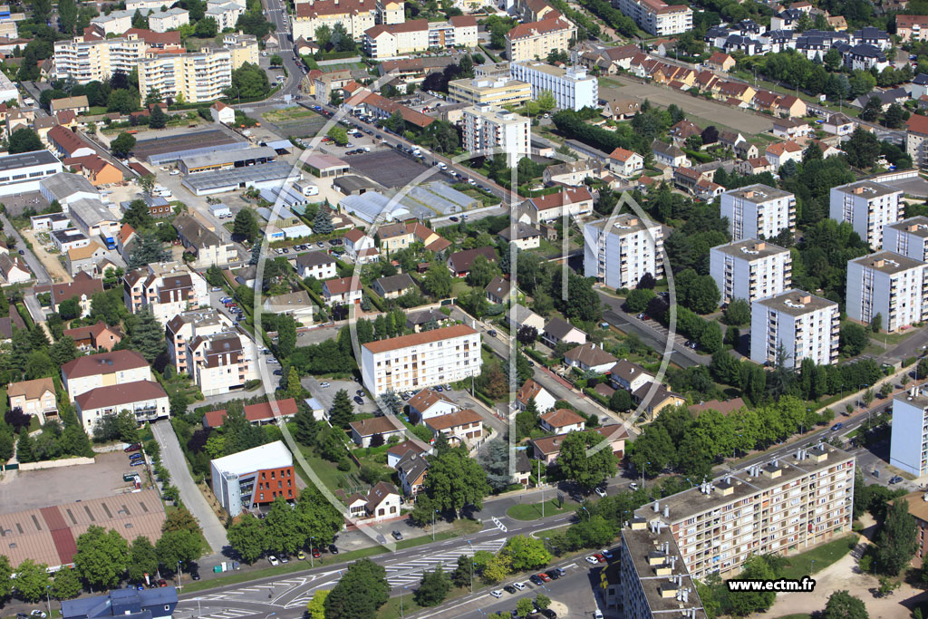 Photo arienne de Chalon-sur-Sane (Quartier Saint Jean des Vignes)