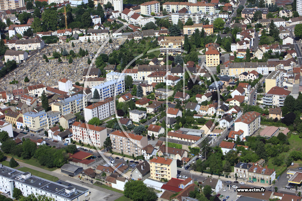 Photo arienne de Chalon-sur-Sane (Quartier Saint Jean des Vignes)