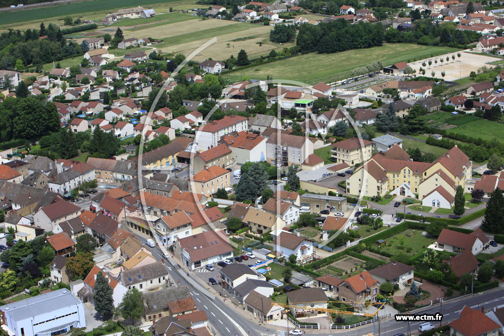 Photo arienne de Saint-Marcel