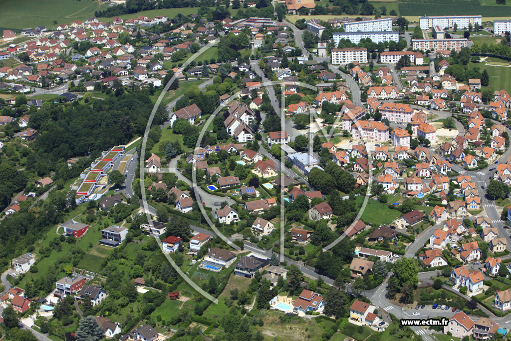 Photo arienne de Montbliard (La Citadelle)