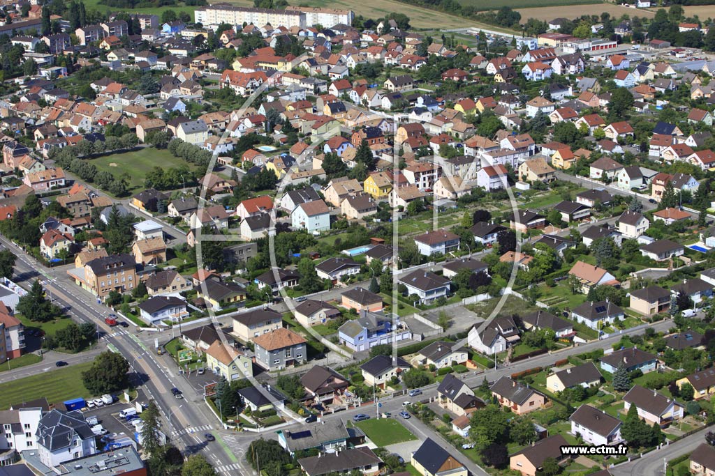 Photo arienne de Wittenheim (Cit Kullmann)