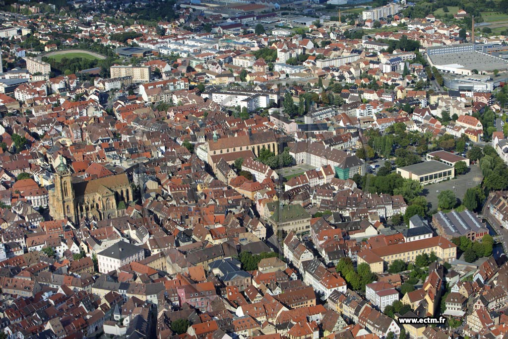 Photo arienne de Colmar (Quartier Centre)