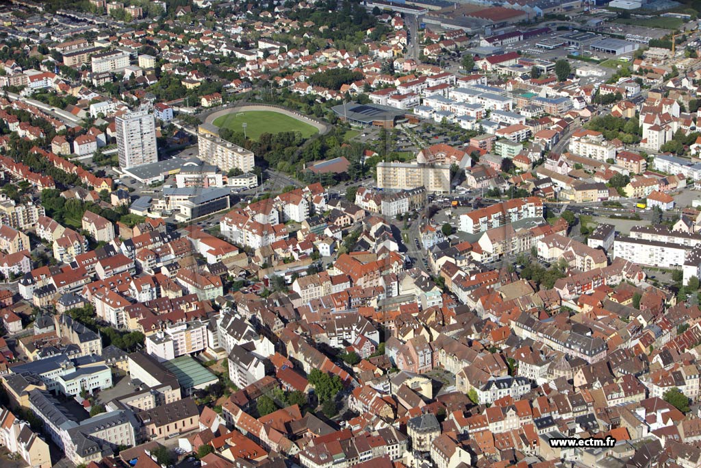 Photo arienne de Colmar (Quartier Centre)