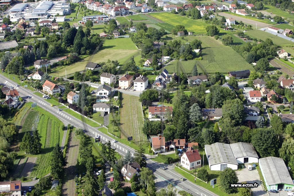 Photo arienne de Colmar (Quartier des Marachers)