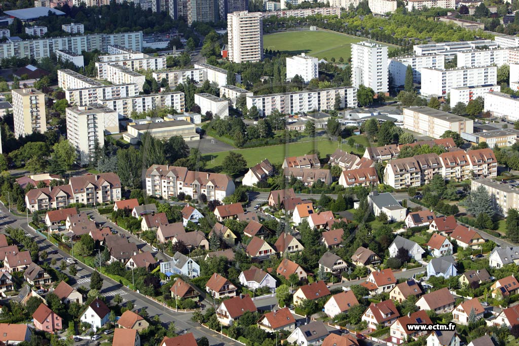 Photo arienne de Colmar (Quartier Europe)