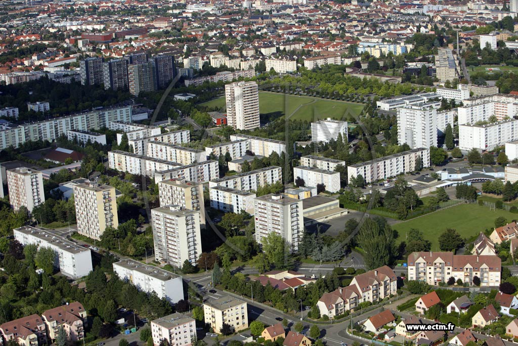 Photo arienne de Colmar (Quartier Europe)