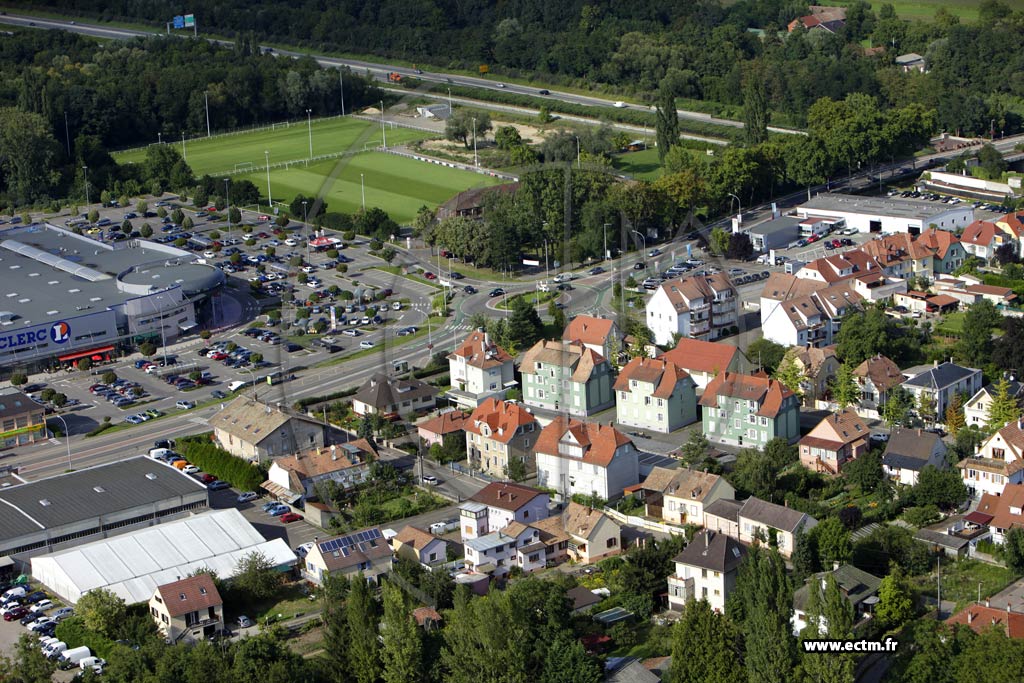 Photo arienne de Colmar (Quartier St Antoine Ladhof)