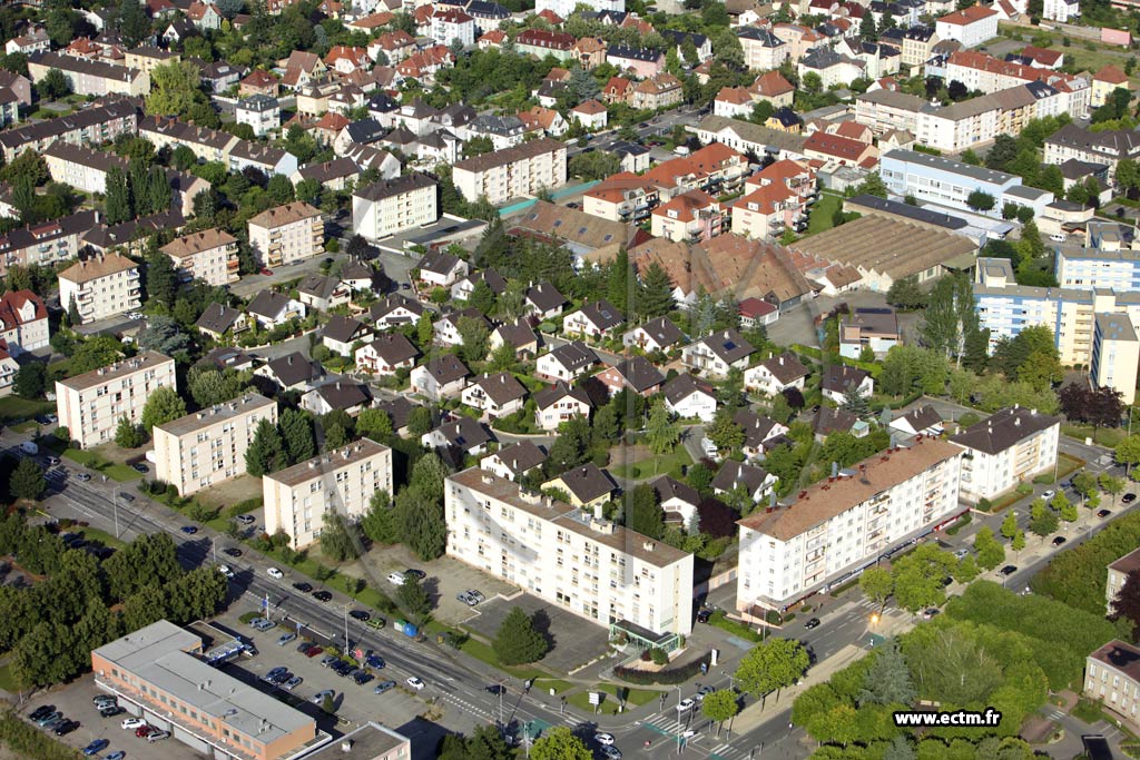 Photo arienne de Colmar (Quartier St Joseph Mittelharth)