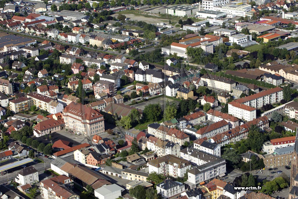 Photo arienne de Colmar (Quartier St Joseph Mittelharth)