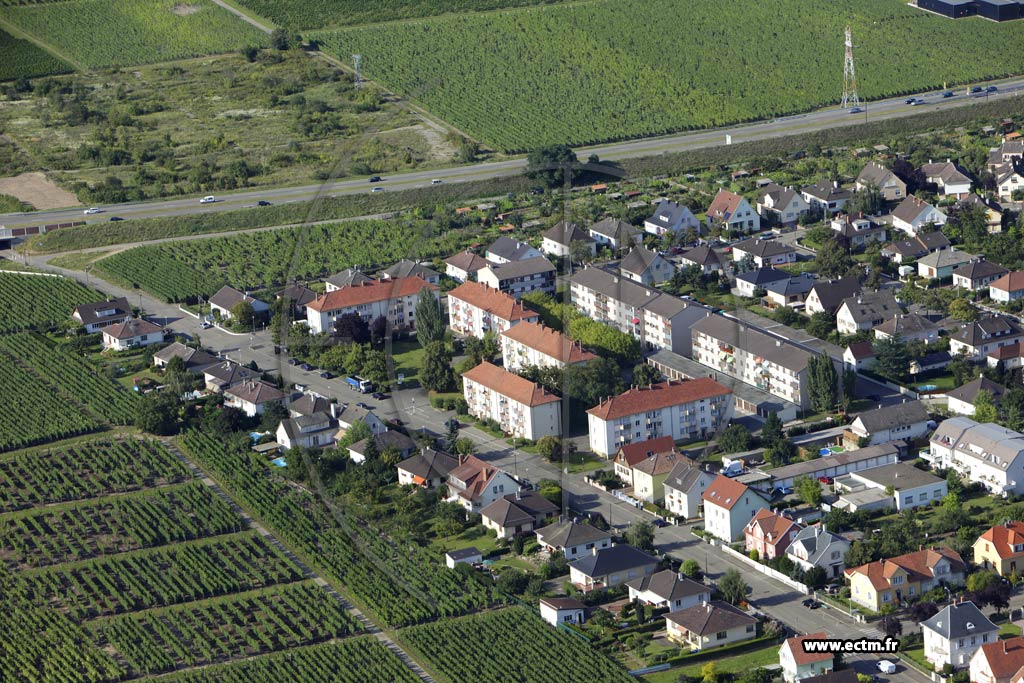 Photo arienne de Colmar (Quartier St Joseph Mittelharth)