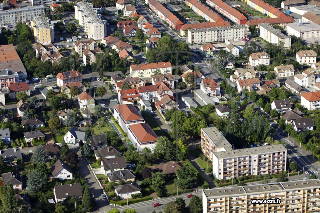 Photo arienne de Colmar (Quartier St Vincent de Paul)