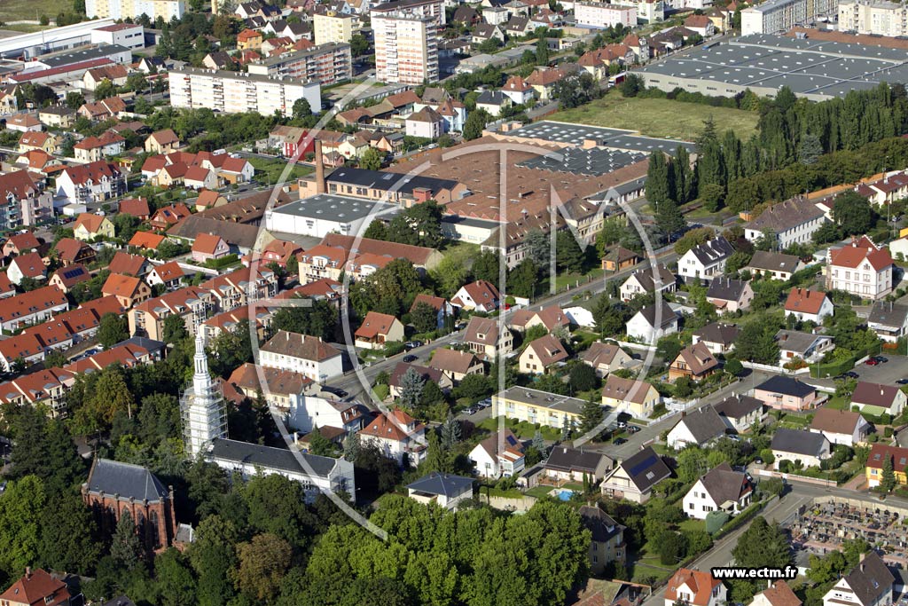 Photo arienne de Wintzenheim (Logelbach)