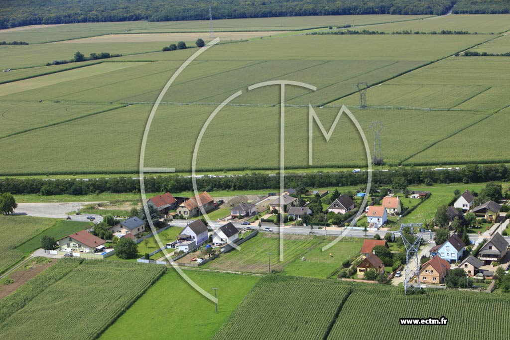 Photo arienne de Sainte-Croix-en-Plaine