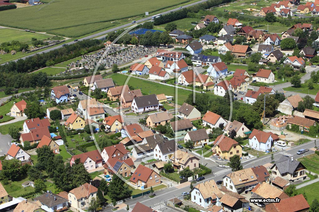 Photo arienne de Sainte-Croix-en-Plaine