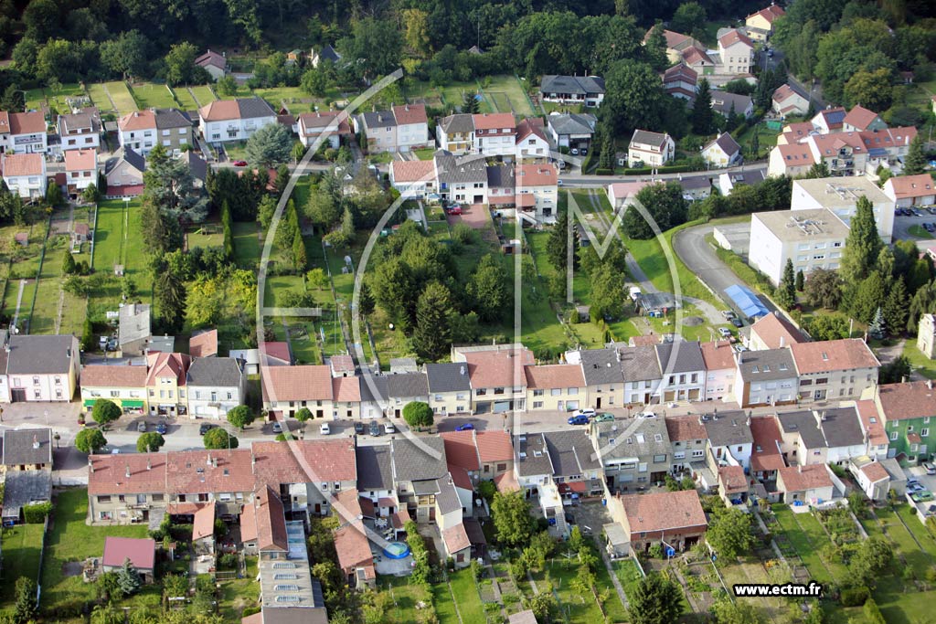 Photo arienne de Freyming-Merlebach (Cit Sainte-Barbe)