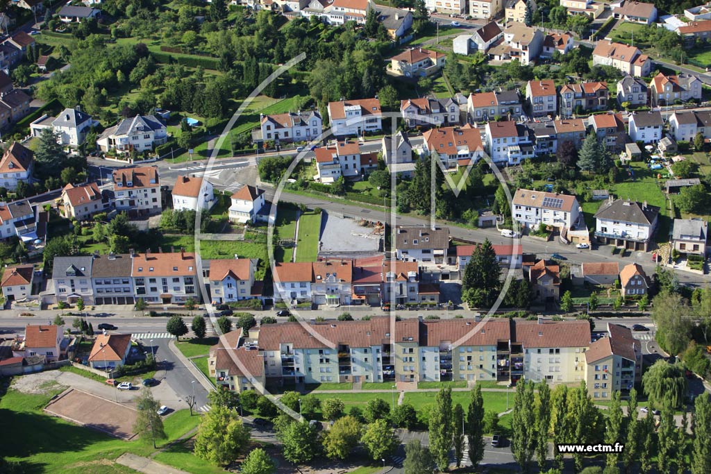 Photo arienne de Sarreguemines (Blauberg)