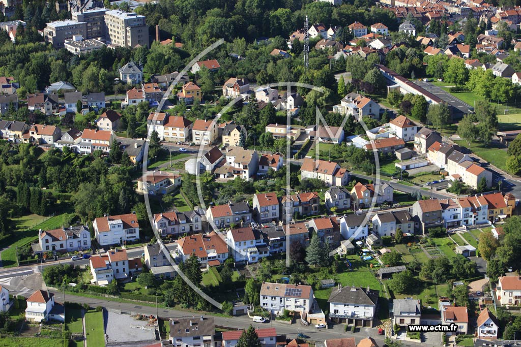 Photo arienne de Sarreguemines (Blauberg)