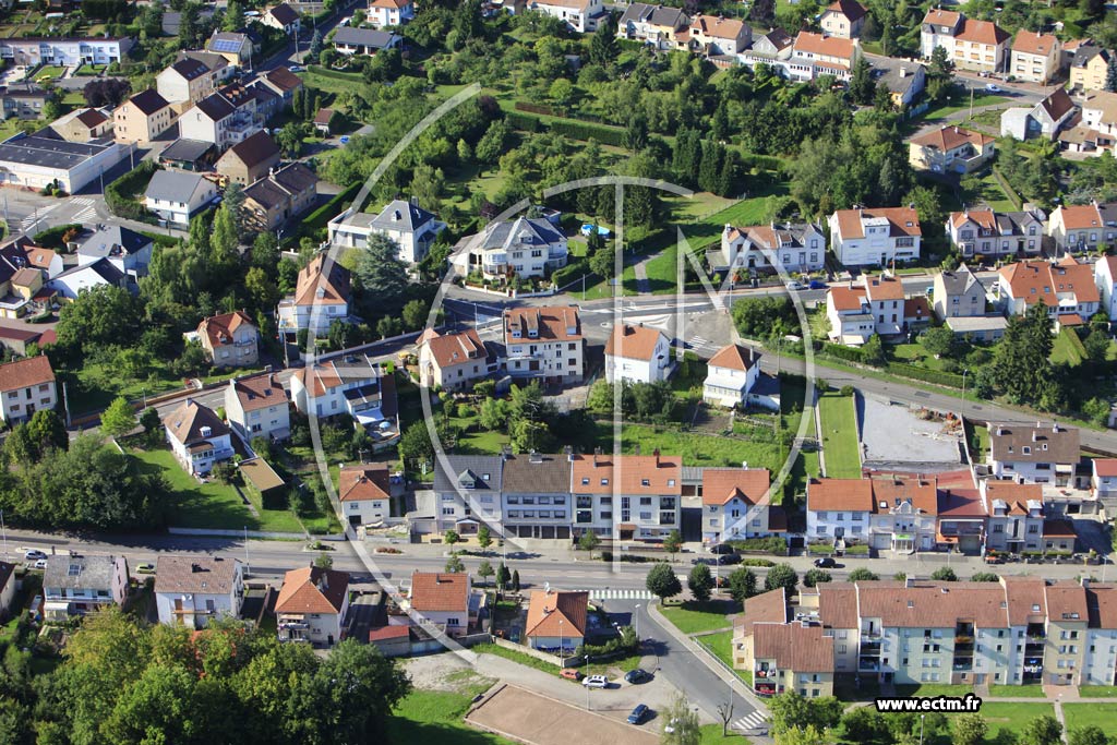 Photo arienne de Sarreguemines (Blauberg)