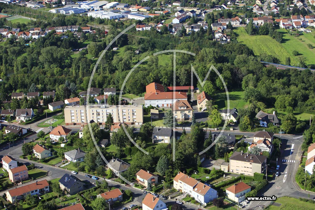 Photo arienne de Sarreguemines (Himmelsberg)