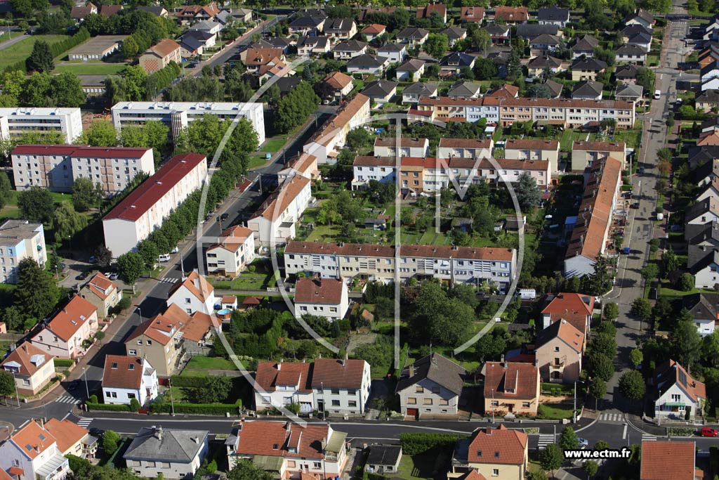 Photo arienne de Sarreguemines (Quartier de l'Allmend)