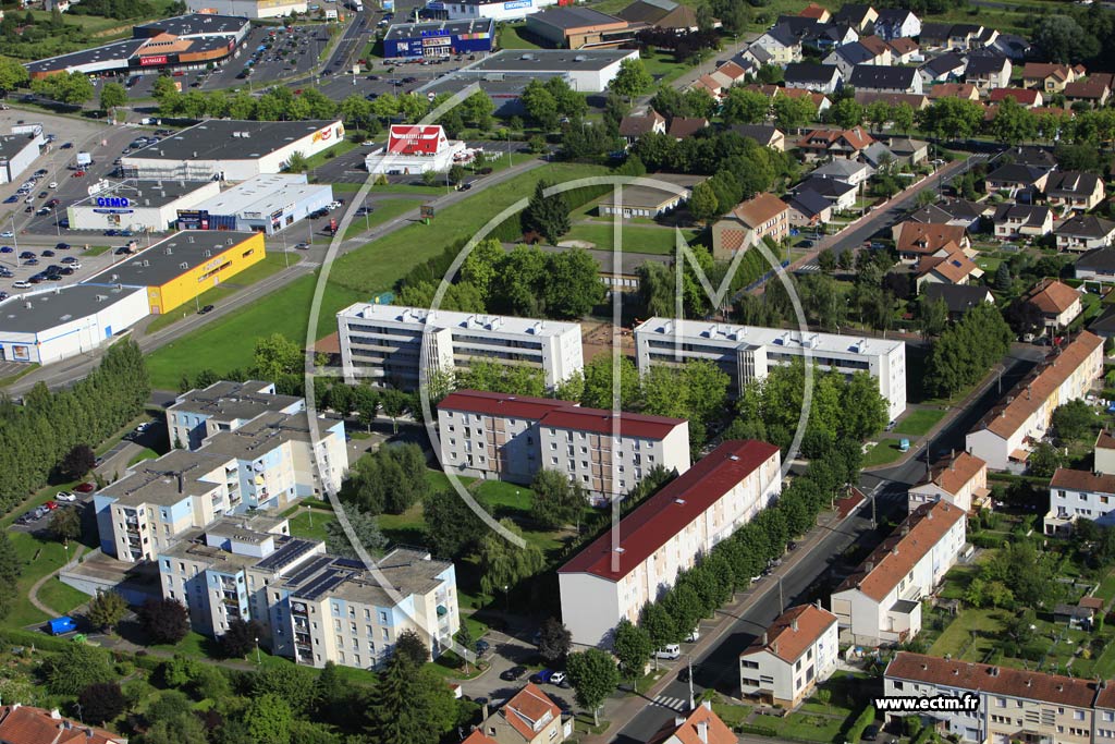 Photo arienne de Sarreguemines (Quartier de l'Allmend)