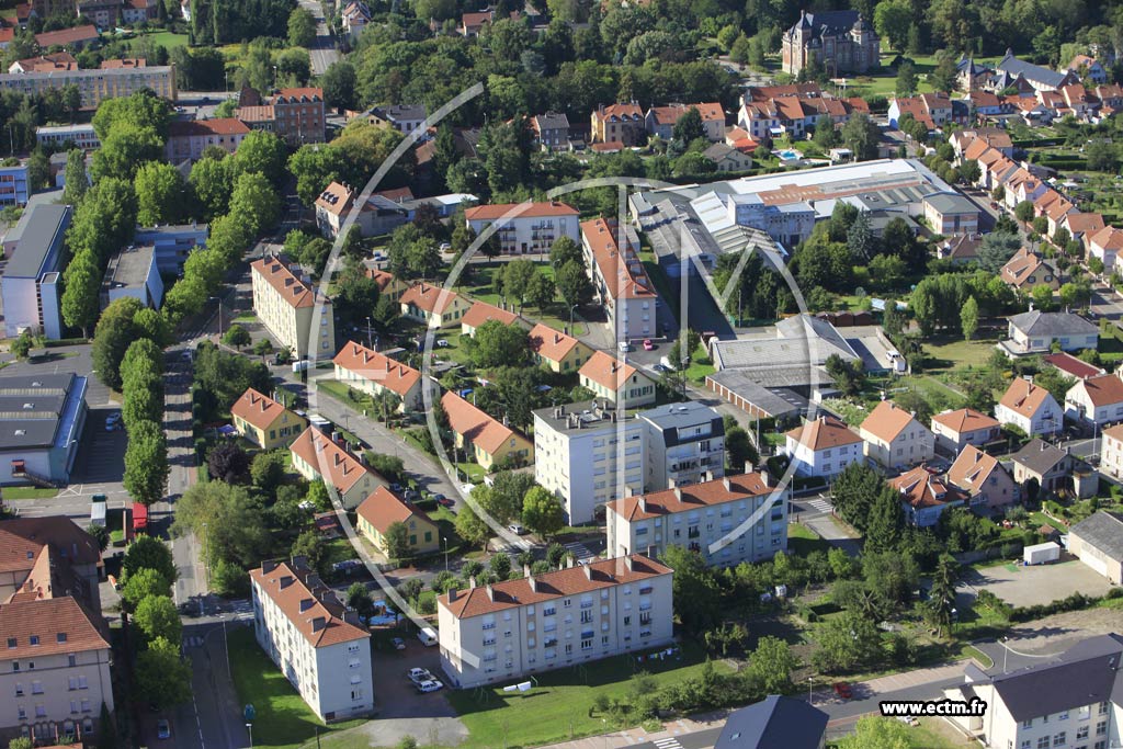 Photo arienne de Sarreguemines (Quartier de l'Allmend)