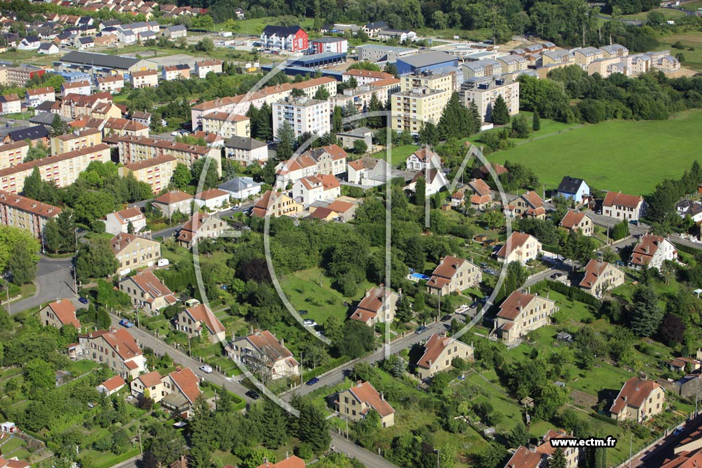 Photo arienne de Sarreguemines (Quartier de la Faencerie)