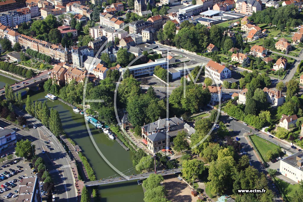 Photo arienne de Sarreguemines (Quartier de la Faencerie)