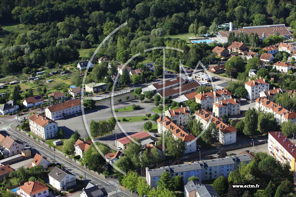 Photo arienne de Sarreguemines (Quartier Gregersberg)