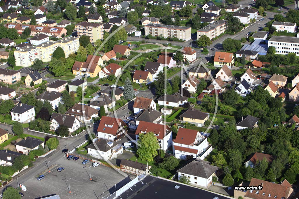Photo arienne de Benfeld