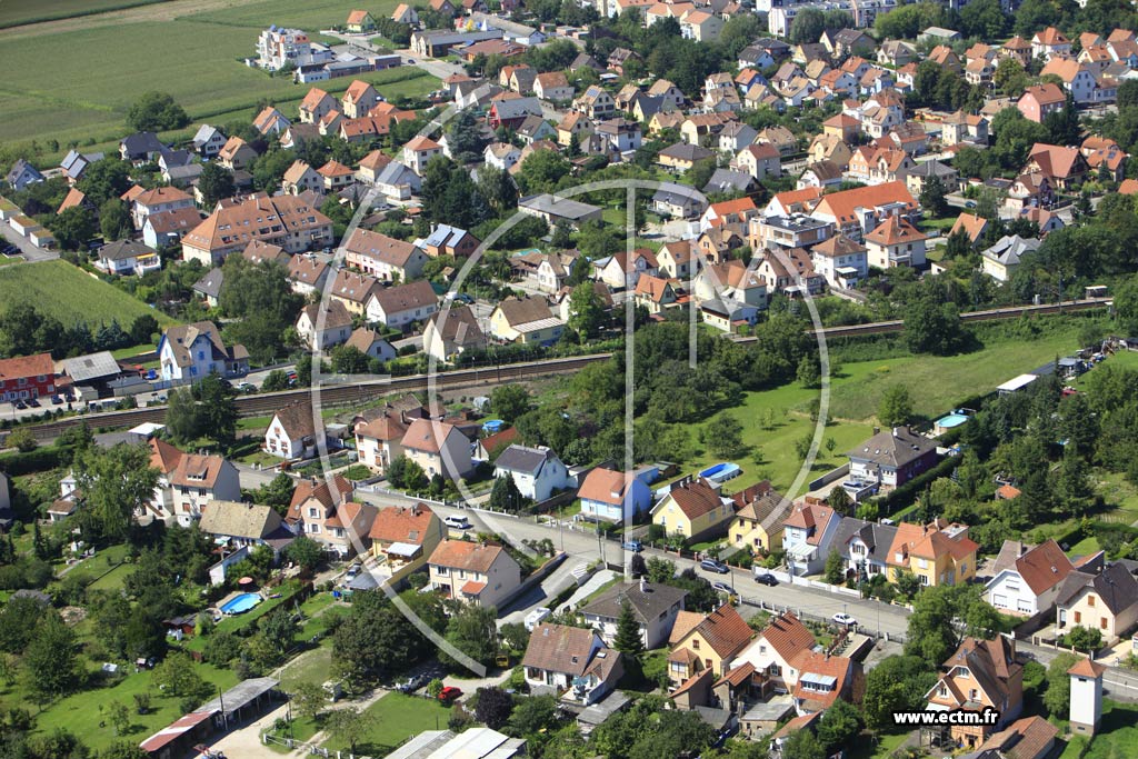 Photo arienne de Geispolsheim (Geispolsheim Gare)